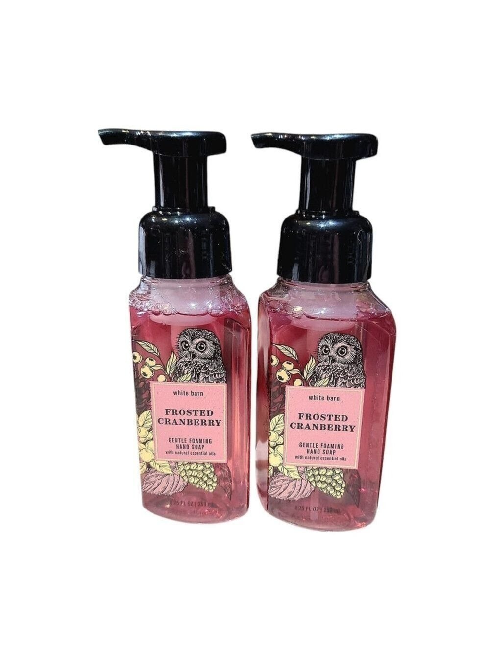 FROSTED CRANBERRY GENTLE FOAMING HAND SOAP BY BATH AND BODY WORKS 2 FOR $15